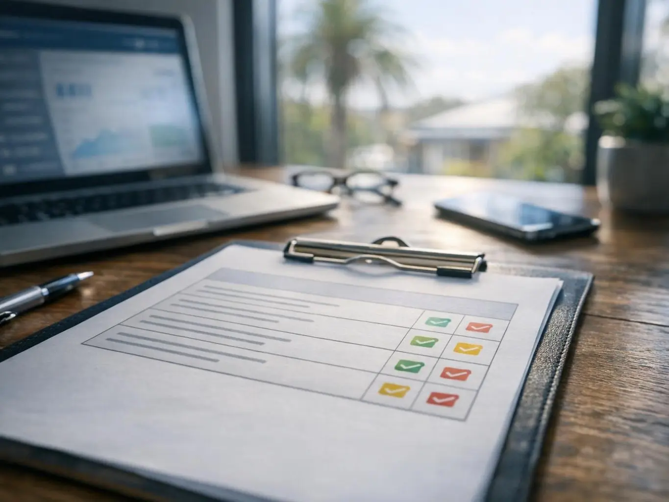Coffs Harbour Jetty Beach at sunset with lawyer consultation booking form overlay