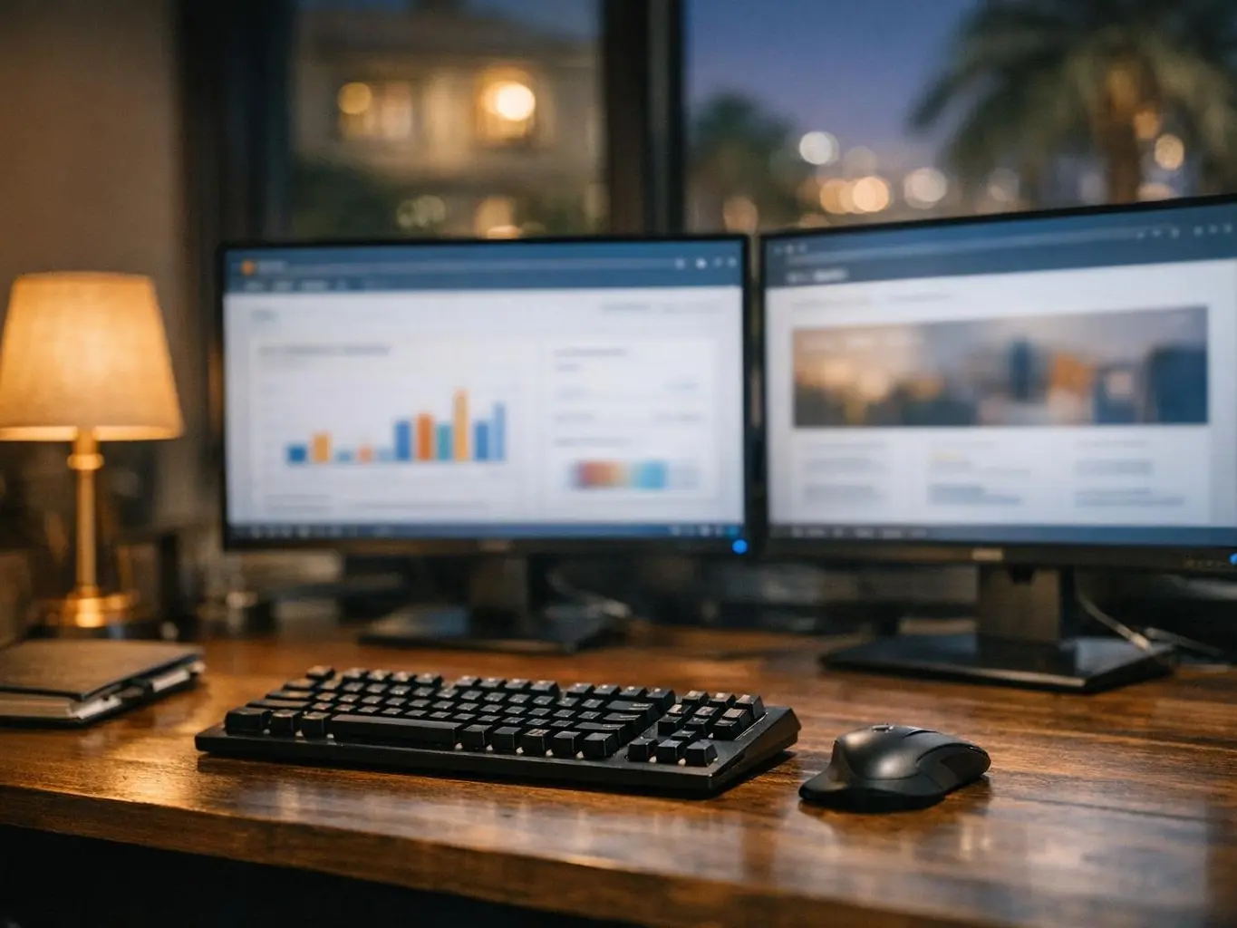 Busselton CBD street view showing law firm offices with digital marketing and local SEO optimization graphics